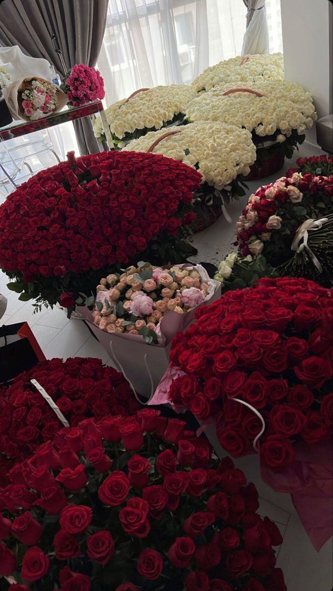 Crimson Cascade Elegance Arrangement